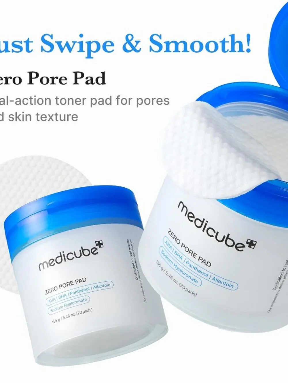 medicube Toner Pads Zero Pore Pad 2.0 for Exfoliation and Pore Care